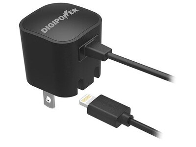 Digipower IP-AC1L-T 1 Amp Lightning Wall Charger - Black