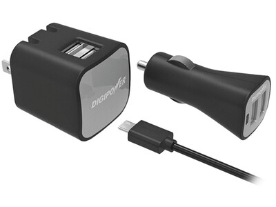 Digipower ISPK2DM 2.4 Amp InstaSense USB Micro Wall and Car Kit