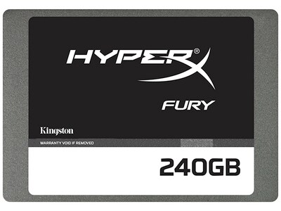 Kingston 240GB HyperX FURY SATA 3 Solid-State Drive With Adapter