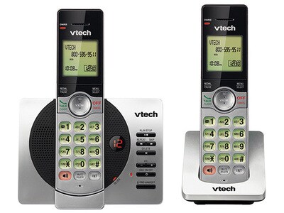 VTech CS6929-2 DECT 6.0 Cordless Phone with Caller ID, Call Block, & Full Duplex Handset Speakerphones- 2 Handsets