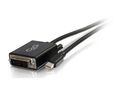 Câble adaptateur Mini DisplayPort mâle à DVI-D mâle à liaison simple de 3 m (10 pi) 54336 de C2G - Noir