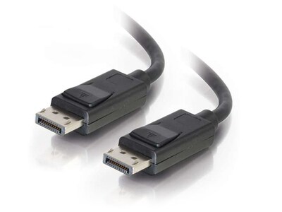 C2G 54401 1.8m (6’) Male-to-Male DisplayPort Cable with Latches - Black
