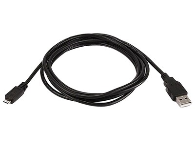 Câble USB à micro de 1,8 m (6 pi) EMHD1208 d'Electronic Master - noir