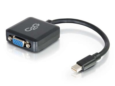 Adaptateur convertisseur actif Mini DisplayPort à VGA de 20 cm (8 po) de C2G 54315 - Noir