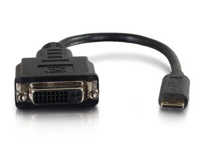 Clé avec adaptateur HDMI Mini mâle à DVI-D femelle avec liaison simple 41355 de C2G