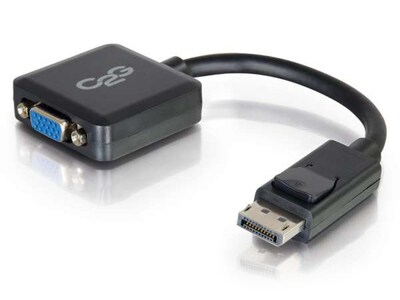 C2G 54323 20cm (8") DisplayPort Male to VGA Female Active Adapter Converter