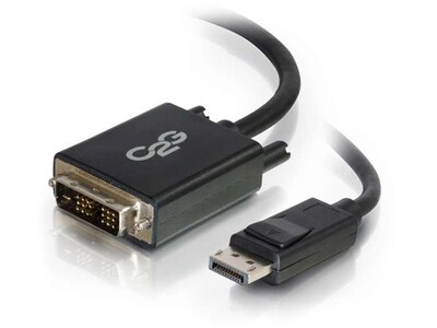 Câble adaptateur DisplayPort mâle à DVI-D mâle à liaison simple de 0,9 m (3 pi) de C2G 54328 - Noir