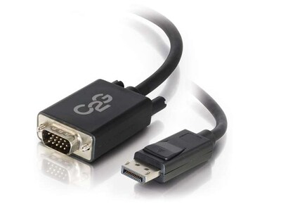 Câble adaptateur actif DisplayPort mâle à VGA mâle de 0,9 m (3 pi) C2G 54331 - Noir
