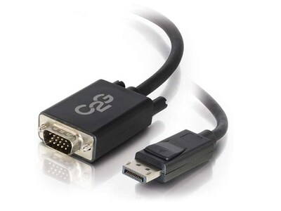 C2G 54333 3m (10') DisplayPort Male to VGA Male Active Adapter Cable - Black
