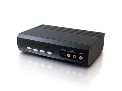 C2G 28750 4by2 SVIDEO Plus Composite Video Plus Stereo Audio Selector Switch