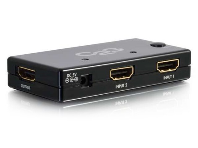 Commutateur automatique à 2 ports HDMI 40349 de C2G - noir