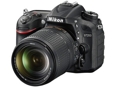 Nikon D7200 24.2MP DSLR Camera with AF-S DX 18-140mm f/3.5-5.6G ED VR Lens - Black