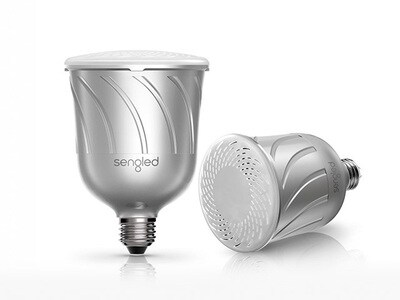 Sengled Pulse E26 LED Smart Bulb Pair with JBL Wireless Bluetooth® Speakers - Pewter