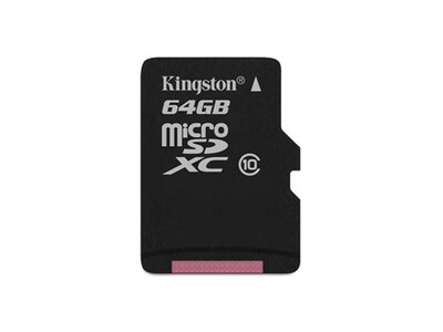 Carte flash micro SDXC classe 10 UHS-1 64 Go de Kingston