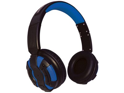 Casque d'écoute sans fil supra-aural BluAudio Xtreme Cables - noir et bleu