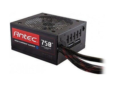 Bloc d'alimentation à courant élevé 750 watts pour ordinateur de jeu HCG-750M d'Antec