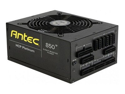 Bloc d'alimentation à courant élevé 850 watts pour ordinateur professionnel Platinum HCP-850 d'Antec