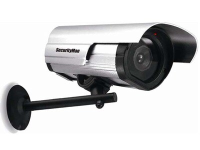 SecurityMan SM-3802 Dummy Surveillance Camera with Flashing LED