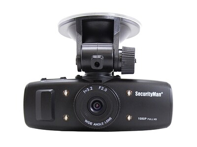 Caméra HD à enregistrement pour la voiture SecurityMan avec capteur d'impact