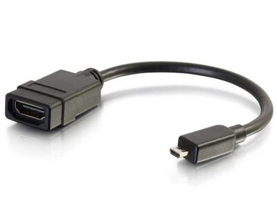 Clé avec adaptateur HDMI à Micro HDMI de 0,2 m (8 po) 41357 de C2G - noir