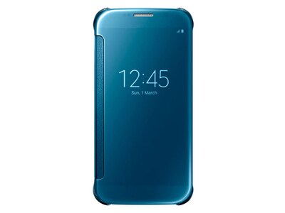 Étui Clear View pour Samsung Galaxy S6 - Bleu