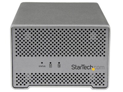 StarTech Thunderbolt Dual 2.5" Hard Drive Enclosure with Cable