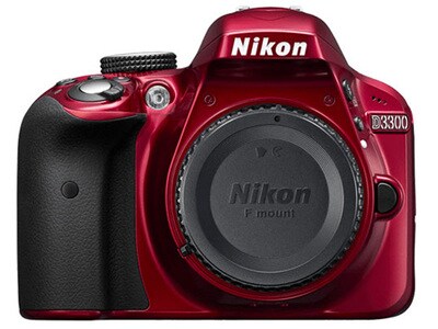 Nikon D3300 24.2MP DSLR Camera - Body Only - Red