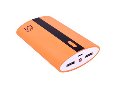 M 00514 6600 mAh Universal Dual USB Port Power Bank - Orange