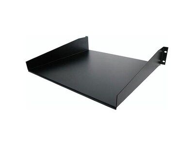 StarTech 2U Standard Universal Server Rack or Cabinet Shelf - Black
