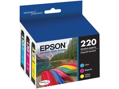 Epson T220520-S DURABrite Ultra Standard-Capacity Colour Multi-Pack Ink Cartridges