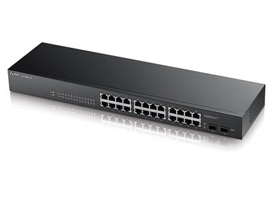 ZyXEL GS1900-24 24-Port Gigabit Ethernet Smart Managed Rackmount Switch