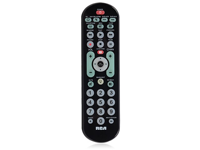 RCA 4-Device Universal Remote with Soundbar & Streaming Device Capability - Black