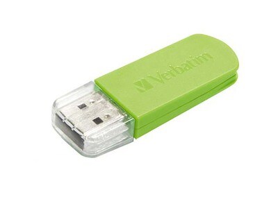 Verbatim 49834 64G Mini USB 2.0 Flash Drive - Eucalyptus Green