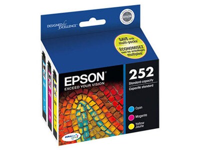 Cartouche d'encre T252520 d'Epson - Emballage multiple - Cyan, Magenta et jaune