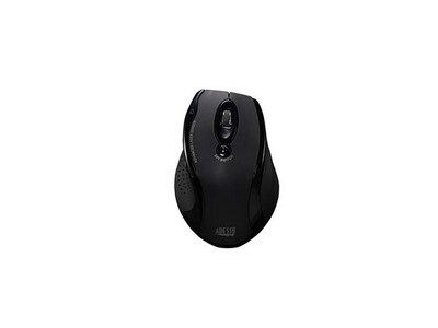 Adesso iMouse G25 Wireless Flat Ergonomic Laser Mouse - Black