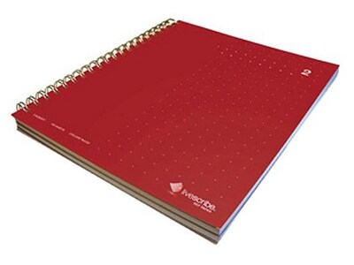 Livescribe Number 2 Three Subject Universal Notebook - Red