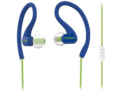 Écouteurs-boutons FitClips KSC32i de Koss avec microphone - Bleu