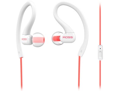 Koss KSC32i FitClips Earbuds with Microphone - Coral