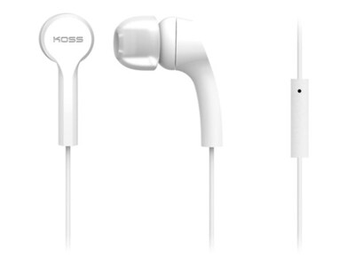 Koss KEB9i In-Ear Headphones with Microphone - White