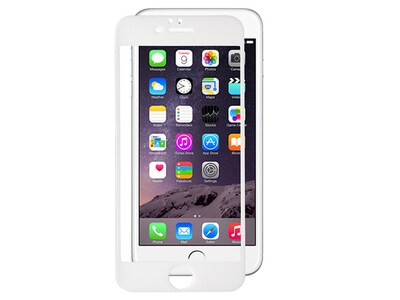 Protecteur d'écran en verre « Edge to Edge » de Phantom pour iPhone 6 Plus/6s Plus - Blanc