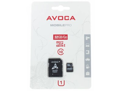 Carte mémoire microSD de classe 10 à 32 Go Avoca