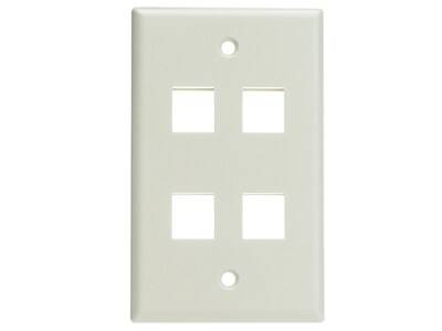 Digiwave DGA6316W Keystone Wall Plate - 4 Available Slots