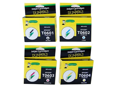 Ink For Dummies DE-T060 Remanufactured Ink Cartridges for Epson - Multi-Colour - 4-Pack