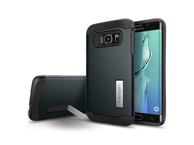 Spigen Slim Armor Case for Samsung Galaxy S6 Edge Plus - Metal Slate