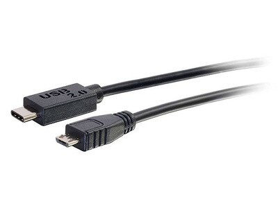C2G 28852 3m (10’) USB-C to Micro-B USB Cable - Black