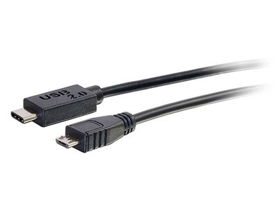 Câble USB-C à micro-B USB de 1,8 m (6 pi) de 28851 de C2G - Noir