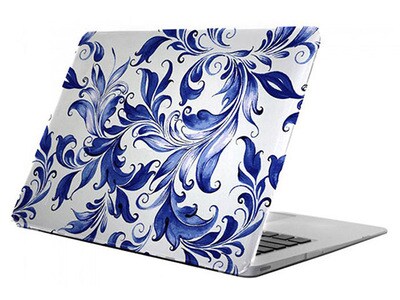 Étui déflecteur transparent de Uncommon pour MacBook de 12 po - Motifs « Delft Swirl »