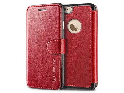 Étui portefeuille Layered Dandy de VRS Design pour iPhone 6/6s - Rouge