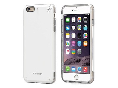Étui DualTek PRO de PureGear pour iPhone 6/6s - Blanc et transparent