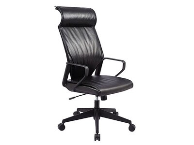 TygerClaw TYFC2002 Modern Executive High Back Office Chair - Black